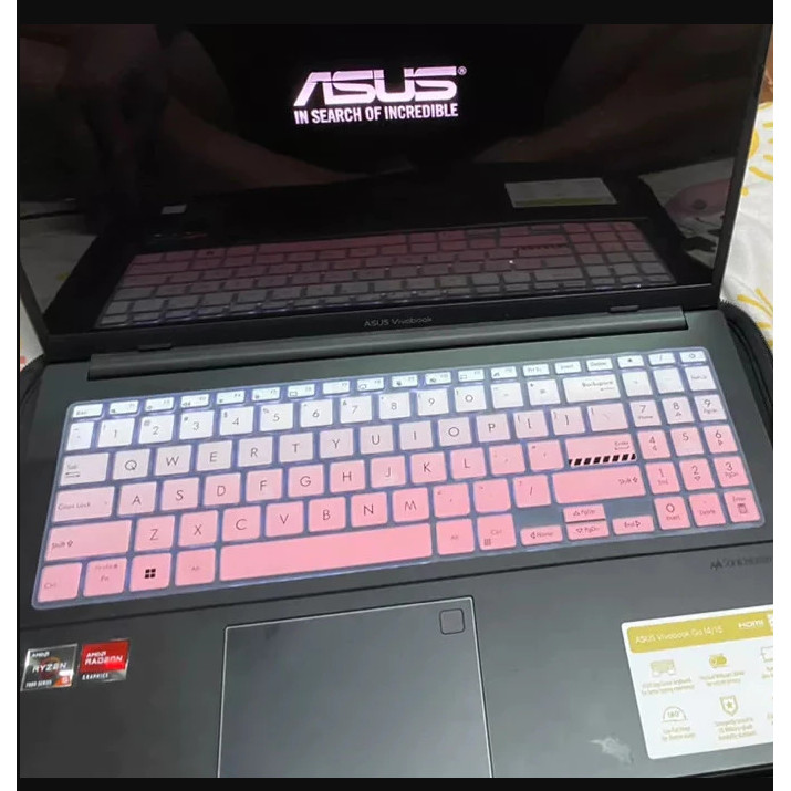 คีย์บอร์ด Flim สําหรับ ASUS Vivobook Go 15 คีย์บอร์ด E1504F ซิลิโคนแล็ปท็อปคีย์บอร์ด Protector M1503Q A1502 K3502 ป้องกันผิว K3502Z กันน้ํา Flim 2023