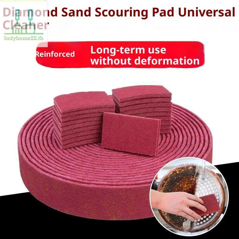 DOULLADY 2m Carborundum ยางลบสนิม Remover แปรงสําหรับจานหม้อทําความสะอาด Emery ขจัดคราบตะกรันเครื่องมือห้องครัว Gadgets อุปกรณ์เสริม TH