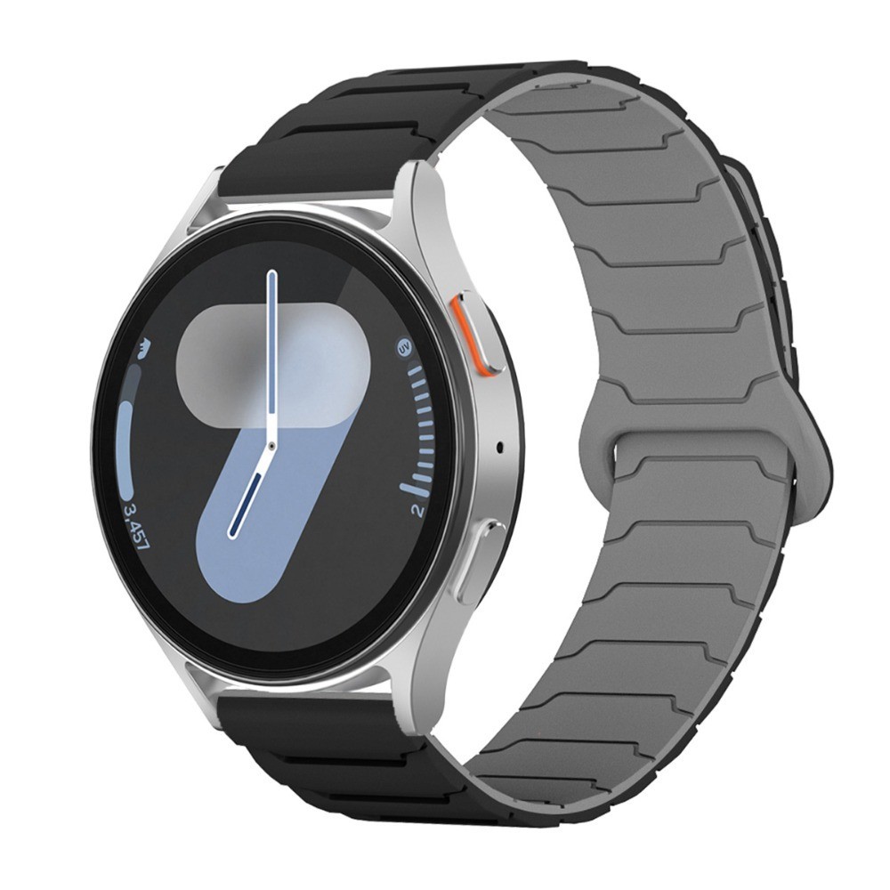 20 มม.22 มม.ซิลิโคนสําหรับ Samsung Galaxy Watch 7/6/5/4 44/40 มม.เกียร์ S3 Magnetic Loop Band สําหรับ Huawei GT 6 Pro GT6/GT5/GT4 46 มม.สร้อยข้อมือ