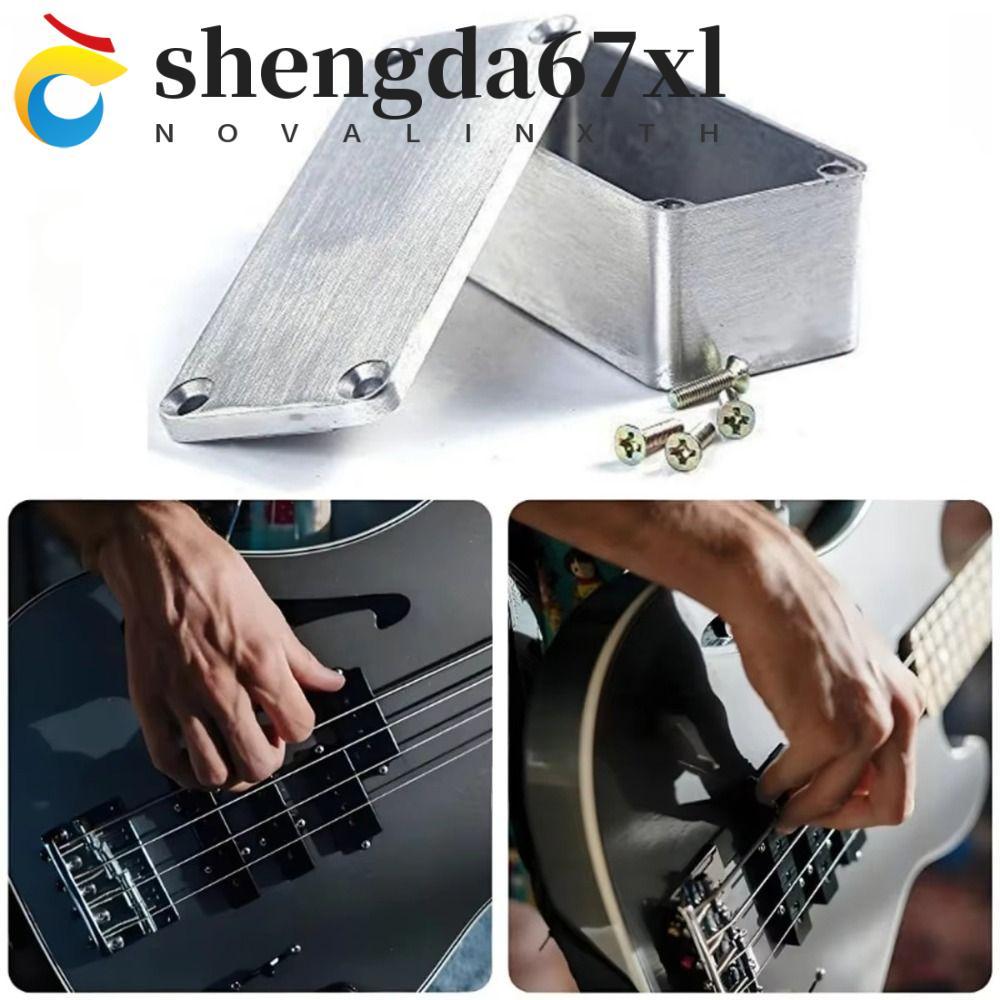 กล่องเหยียบเอฟเฟกต์ SHENGDA อลูมิเนียมพร้อมสกรู กล่องอลูมิเนียม Stomp ทนทานกีตาร์ขายเปลี่ยน 1590B กล