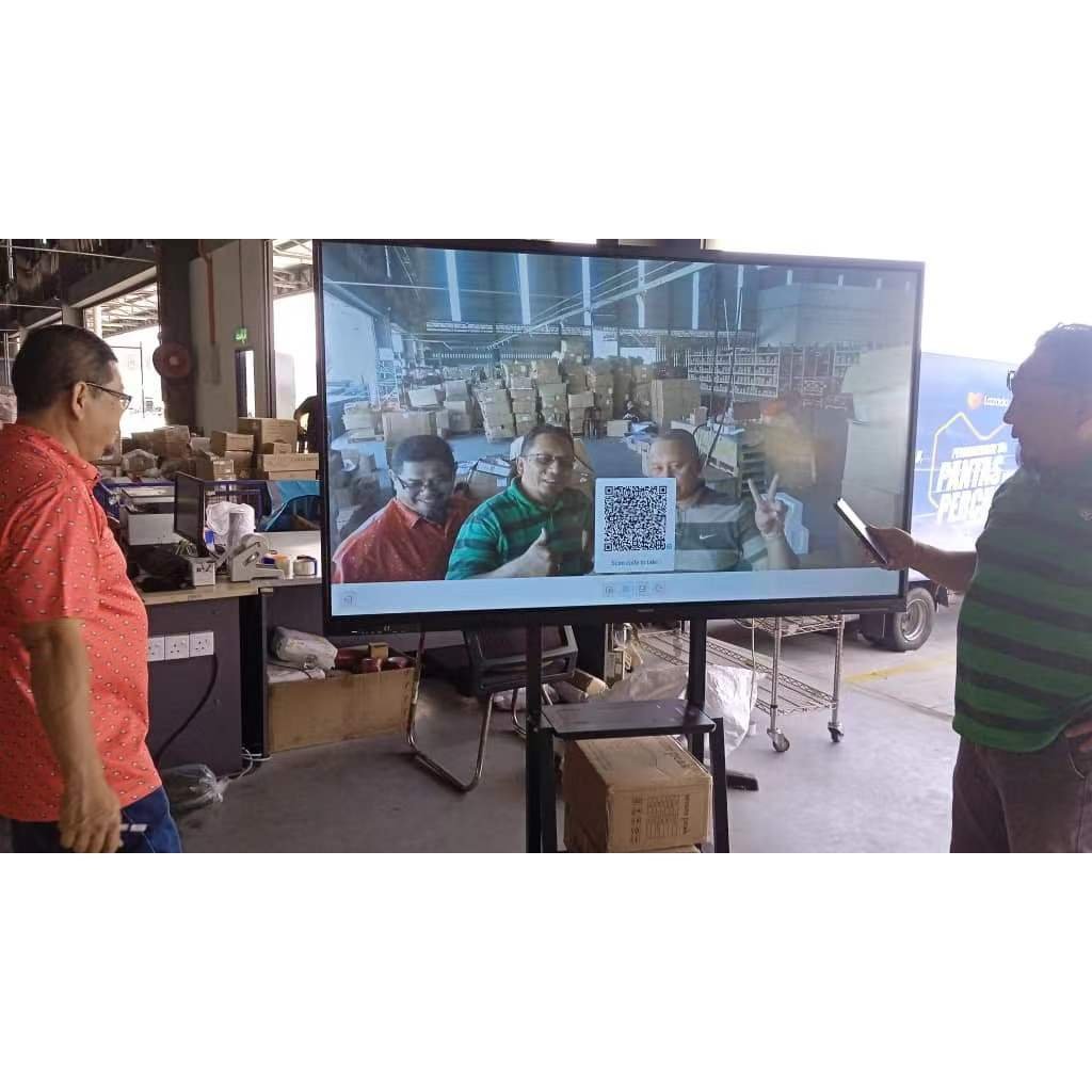 65 นิ้ว 75 นิ้ว 86 นิ้วไวท์บอร์ดแบบโต้ตอบ 2K 4K LCD ไวท์บอร์ดโต้ตอบ PF5T