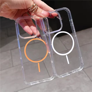 Acrylic Magnetic เคสทรศัพท์ for iPhone 11 16 Pro Max 13 17 15 12 14 Air 16promax 15promax 17promax เคสโทรศัพท์มือถือ