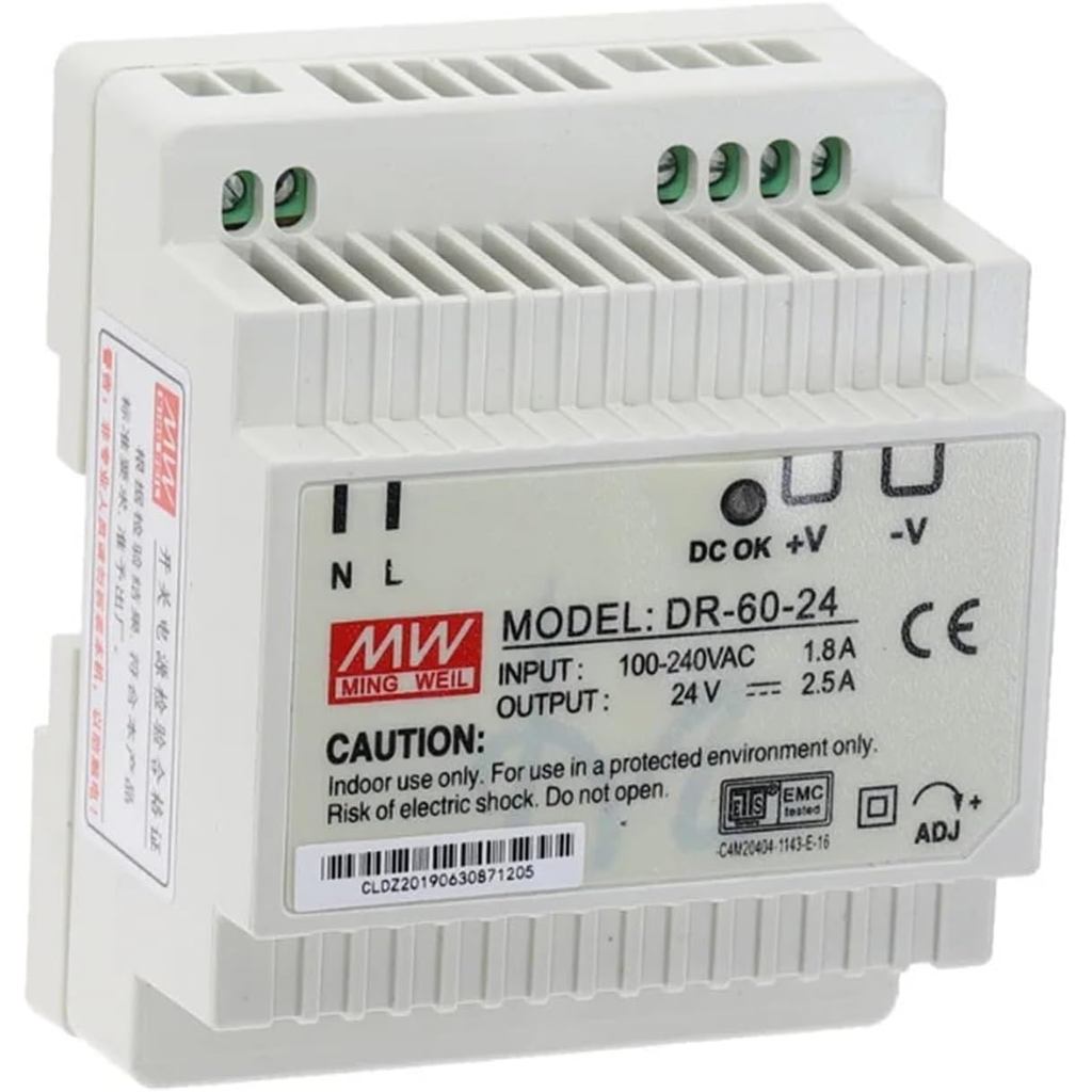 DR-60 60W เอาต์พุตเดี่ยว 5V 12V 15V 24V Din Rail Switching Power Supply DR-60-5 DR-60-12 DR-60-15 DR