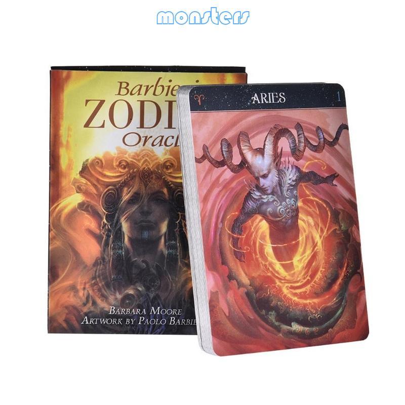 Mon ri zodiac Tarot สําหรับ Oracle การ์ดภาษาอังกฤษ Deck Tarot ลึกลับทํานายครอบครัวปาร์ตี้ตลกเกมกระดา