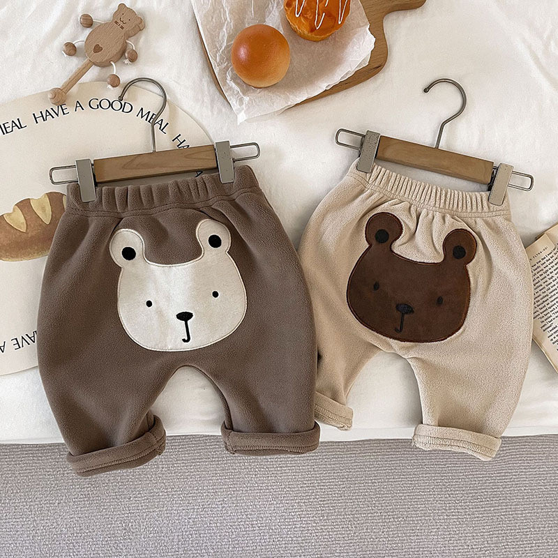 กางเกงฮาเร็มหลวม Warm Baby สำหรับเด็กวัยหัดเดินทั้งชายและหญิง เหมาะสมสำหรับการใช้งานในฤดูหนาวและการอยู่ข้างนอก