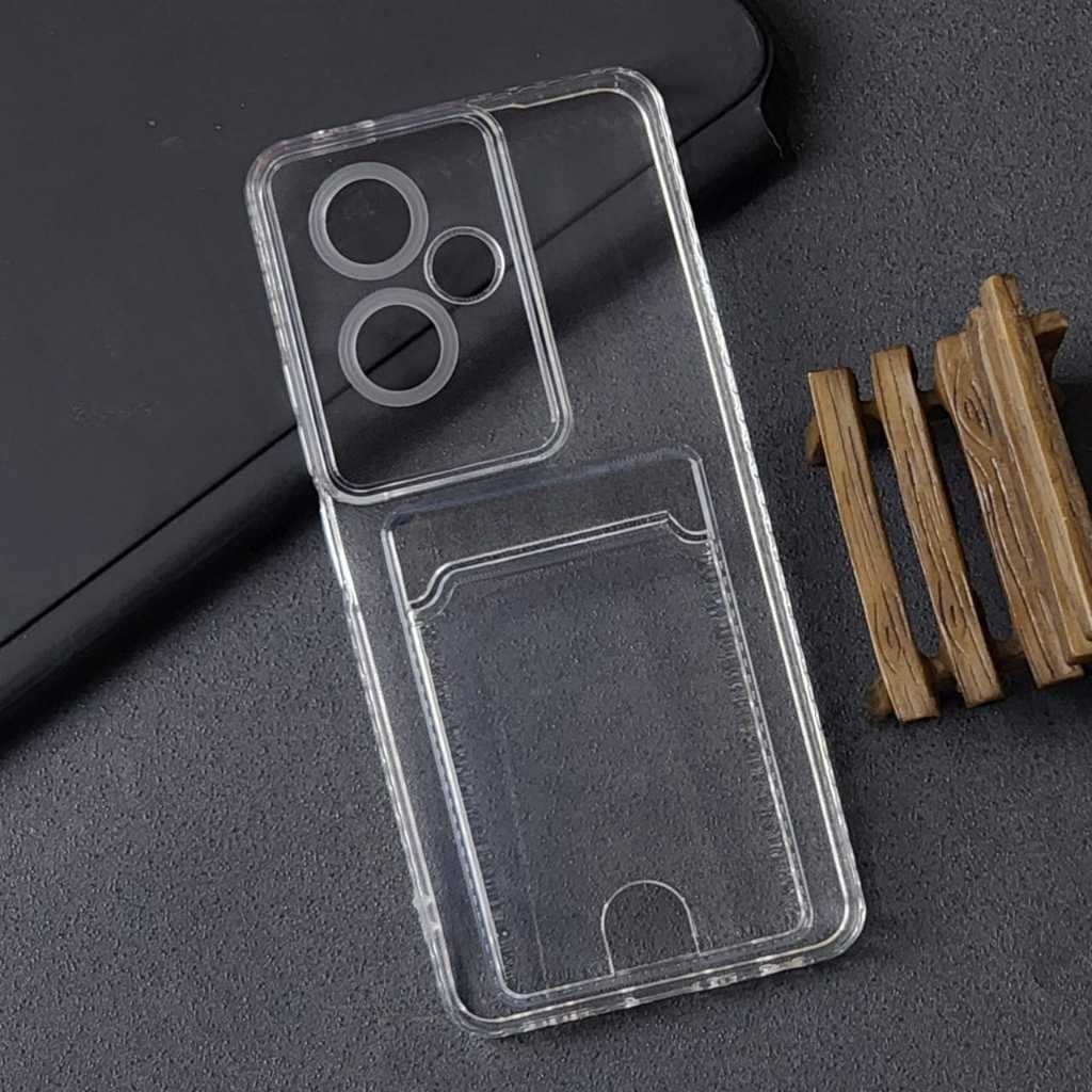 OPPO A79 5G CASE CARD CLEAR TRANSPARENT SOFT SLOT CARD / WALLET CASE