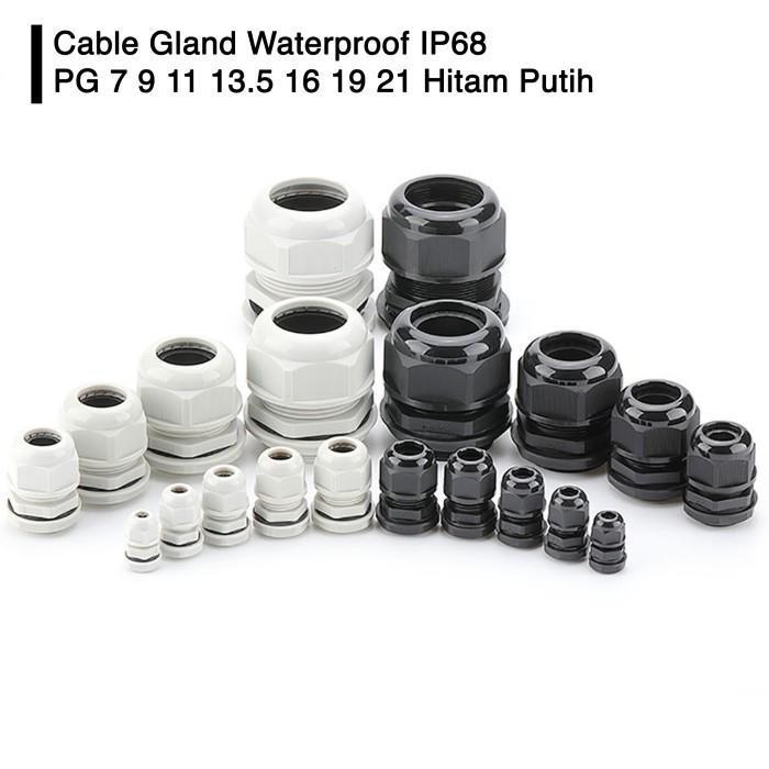 สายเคเบิล Gland สายเคเบิล Gland PG7 3.5 6 มม. PG9 PG11 PG13.5 PG16 PG19 PG21