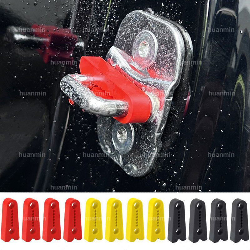 4 ชิ้น Ford Ranger T6 T7 T8 T9 รถประตูล็อคเสียง Absorption บัฟเฟอร์ Shock-Proof Pads Deadener Damper