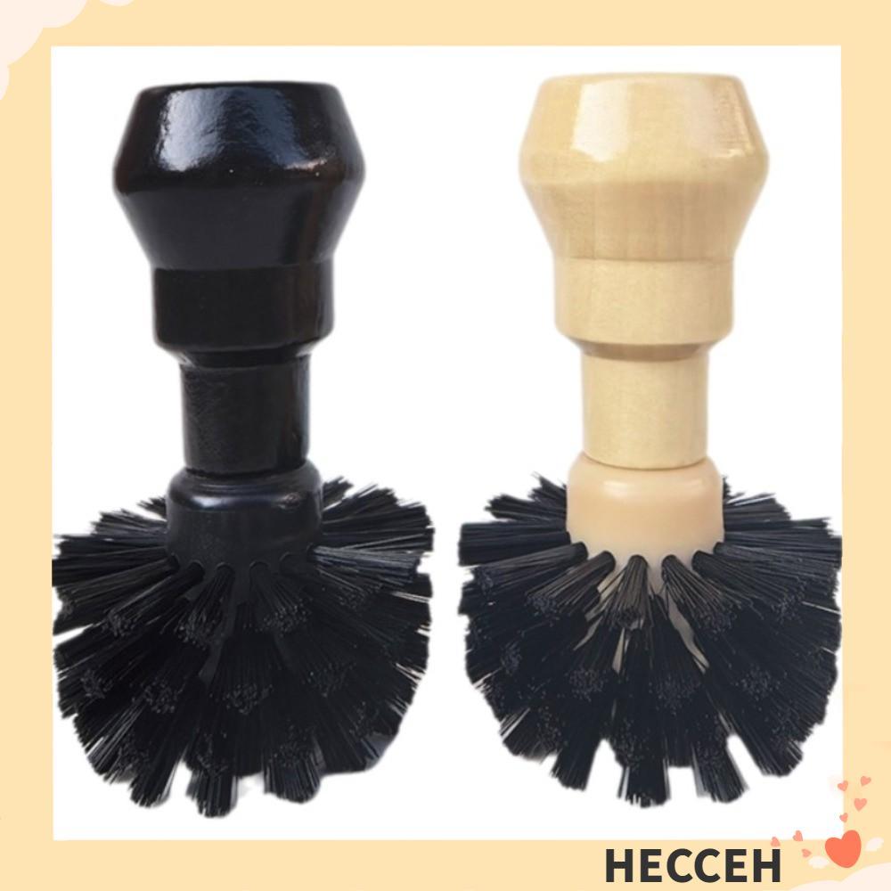 HECCEH ผงกาแฟชามแปรง,สําหรับ 51/54/58 มม.ไม้ Handle Espresso Portafilter แปรงทําความสะอาด, PP เครื่อ