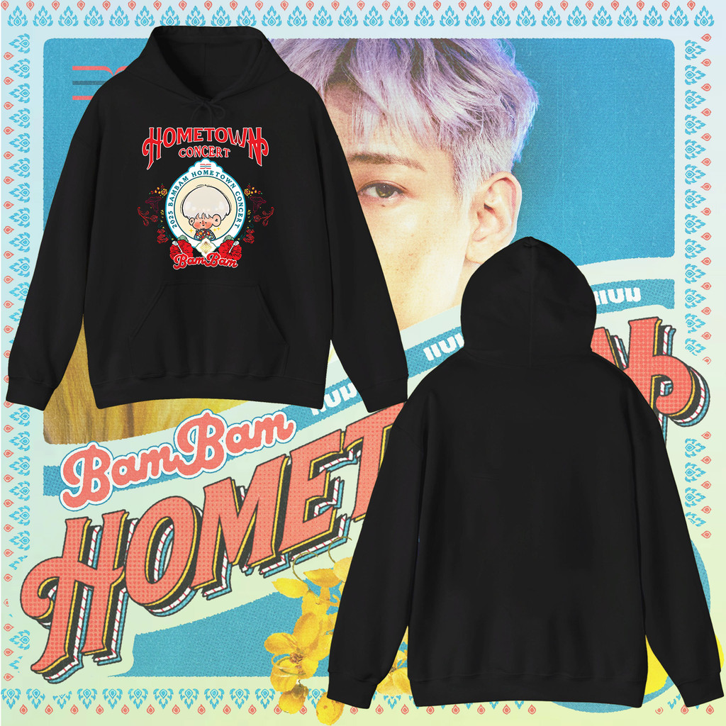 BamBam เสื้อฮู้ด 2025 BamBam HOMETOWN Concert in Bangkok ขนาด M-3XL