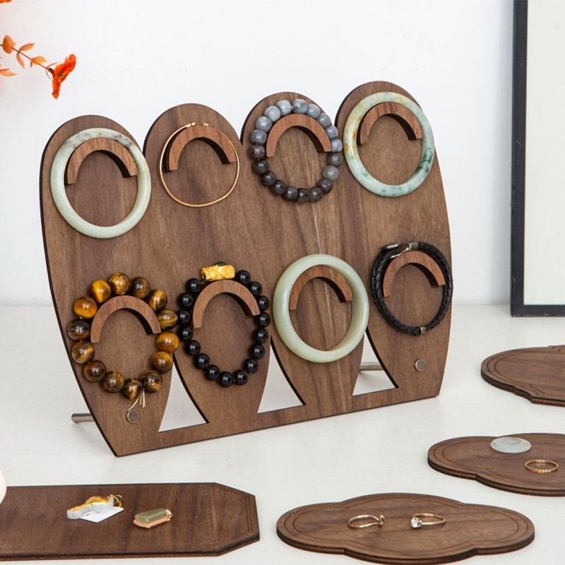 ที่วางเครื่องประดับ ที่วางเครื่องประดับ แบบจีนโบราณ วินเทจ สำหรับสร้อยคอ สร้อยข้อมือ แท่นโชว์ตั้งโต๊
