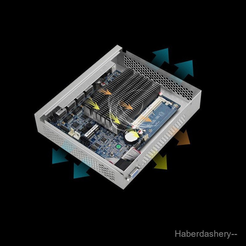 ควบคุมคู่ J1800 พอร์ตสี่สุทธิ Gigabit Soft Router PVE Virtual Phone Router N2840 Pie Networker