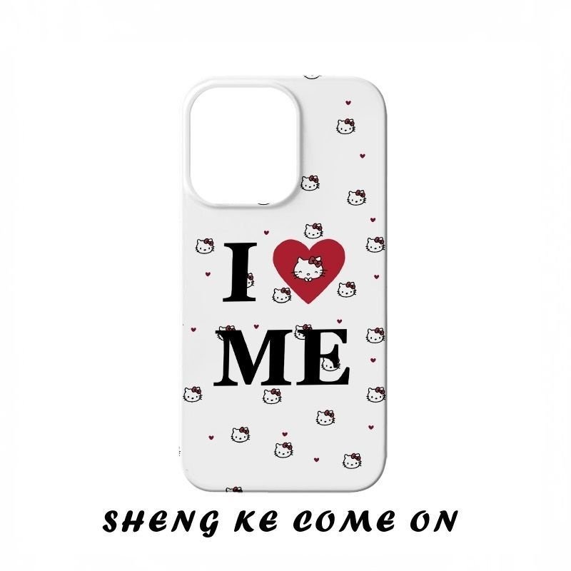 Love Me kt Cat QYJS เคสโทรศัพท์เหมาะสําหรับ IPhone 16 15 14 13 ProMax 17 AIR X XS XR XSMAX 11 12 PRO