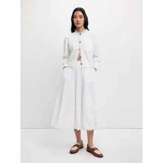 [Pomelo] เสื้อคาร์ดิแกนขอบแต่งระบาย / Ruffle Trim Cardigan