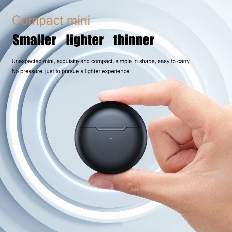 ชุดหูฟังไร้สาย Pro6 Bluetooth Round คุณภาพเสียง hifi พร้อมไมโครโฟนในตัวสำหรับการโทรด้วยเสียง HD thumbnail 3