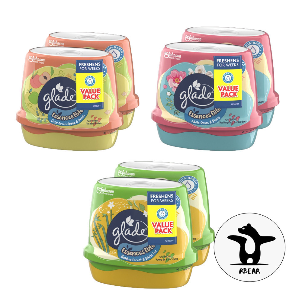 (แพคคู่)Glade Scented gel เจลหอมปรับอากาศเกลด กลิ่น 2 in 1 พรี่เมี่ยม 180 กรัม กลิ่นพิเศษ limited