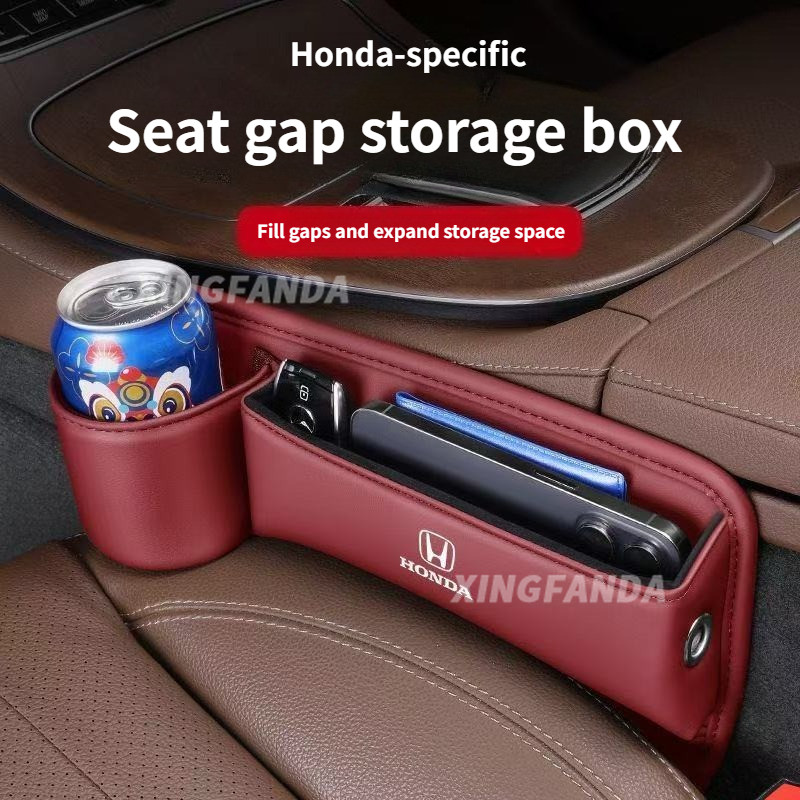 กล่องเก็บของเบาะรถยนต์ Honda สําหรับ Vezel, Civic, CRV, Accord, XRV, และผลิตภัณฑ์จัดเก็บช่องว่างเบาะ