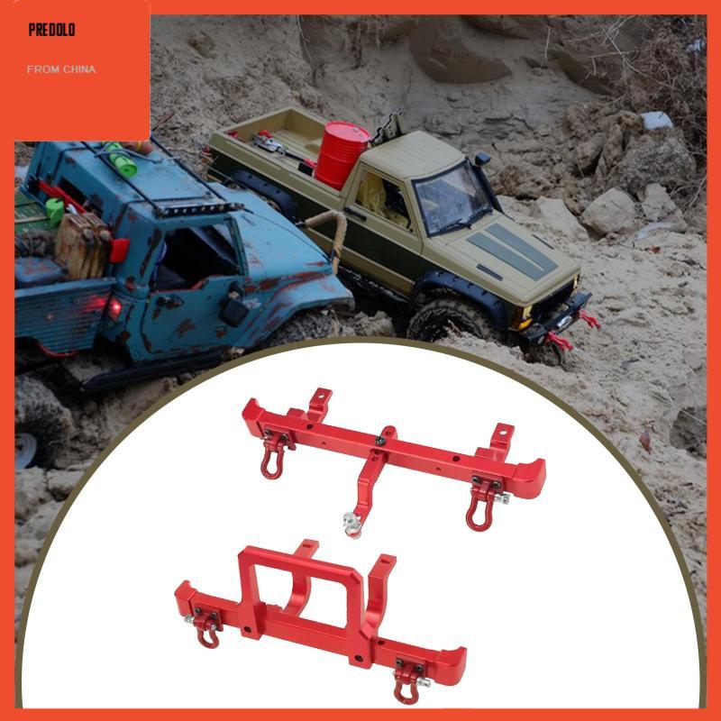[Predolo] 1:12 Scale RC อุปกรณ์กันชนหน้าหลังโลหะทนทานสําหรับ LC79 MN82S MN82 สีแดง