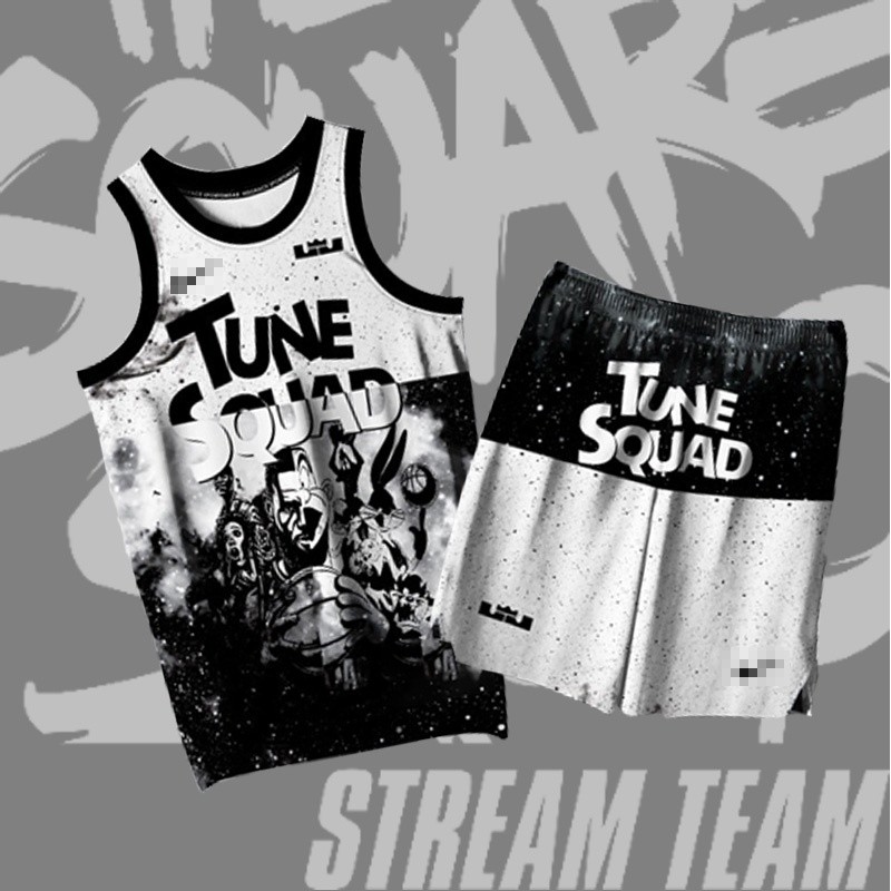 TUNE SQUAD JAMES BLACK & WHITE HG JERSEY FULL SUBLIMATION