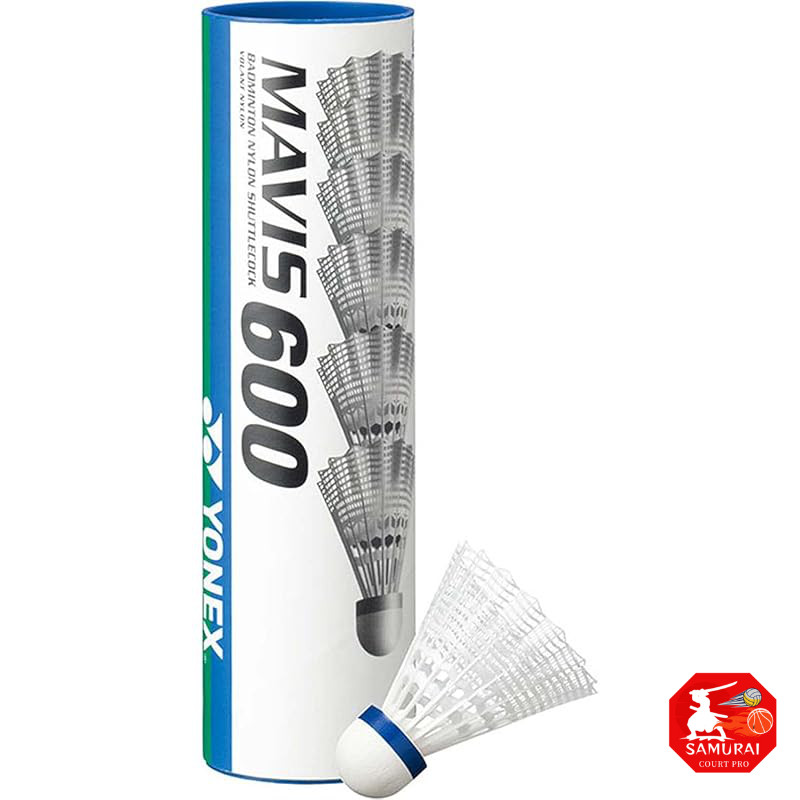 YONEX Nylon Shuttle Mavis 600P 6pcs M-600P-MIDDLE (White/M/Men's, Lady's)