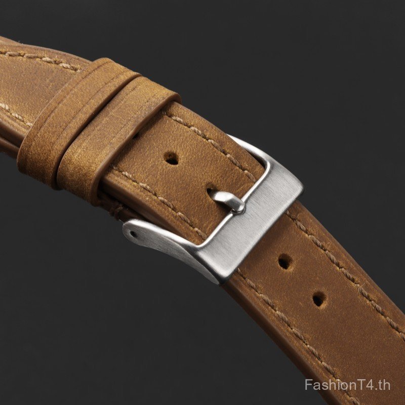 18/19/20/21/22mm Crazy Horse Vintage Strap สําหรับ Smartwatch Band Top Grain Cowhide Quick สายรัดข้อมือ