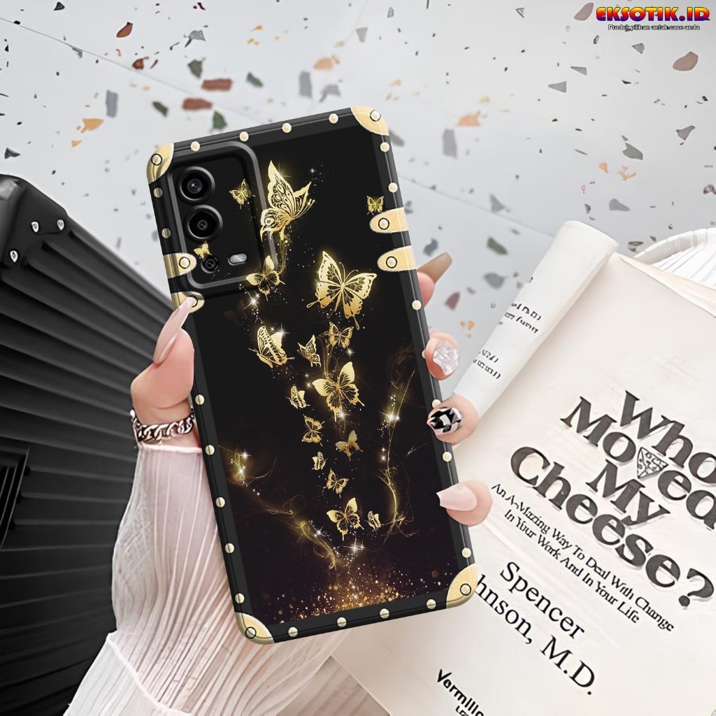 เคส HP OPPO A55 - เคส OPPO A55 - Eksotik.id - เคสแฟชั่น - กรอบผีเสื้อ Motif - OPPO A55 Silicone - ปล