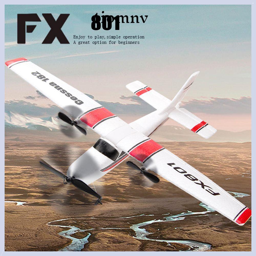 TIOMNVVN สําหรับ Cessna 182 FX801 เครื่องบินของเล่น 2CH ปีกคงที่ 2.4G Controller EPP โฟม RC เครื่องร