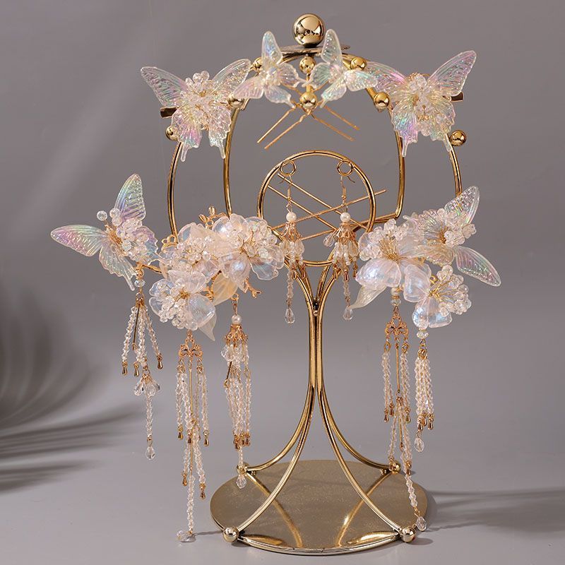 โบราณ Hanfu Super Fairy เครื่องประดับผมผีเสื้อชุด Retro Stream เขย่า Hairpin Headdress ใหม่จีน Headdress ชุด