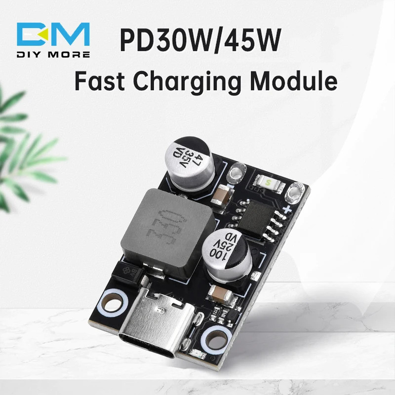Type-C PD30W 45W Fast Charging โมดูลสําหรับโทรศัพท์มือถือ DC8-30V PD3.0 PPS Fast Quick Charger Circu