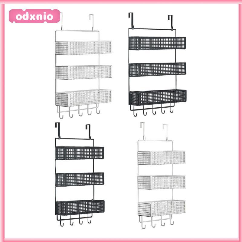[odxnio] over The Door Organizer 3 ชั้นแขวนชั้นเก็บตกแต่งบ้านความจุขนาดใหญ่