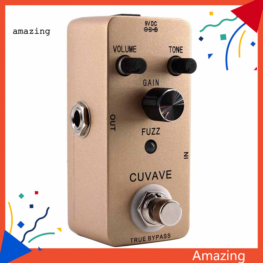 [AM] Cuvave Fuzz Guitar Effect Pedal True Bypass Vintage Old School Tone Stompbox