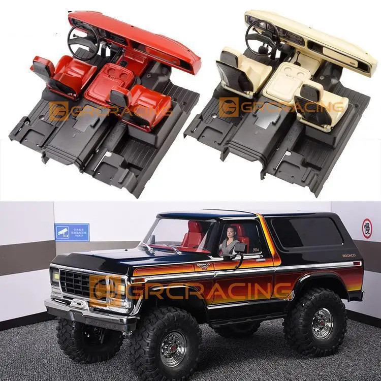 รถภายใน Body Shell Cab ชุดที่นั่งสําหรับ 1/10 Rc Crawler Trax สําหรับ Trx-4 สําหรับ Trx4 Bronco G161r ที่ขายดีที่สุด
