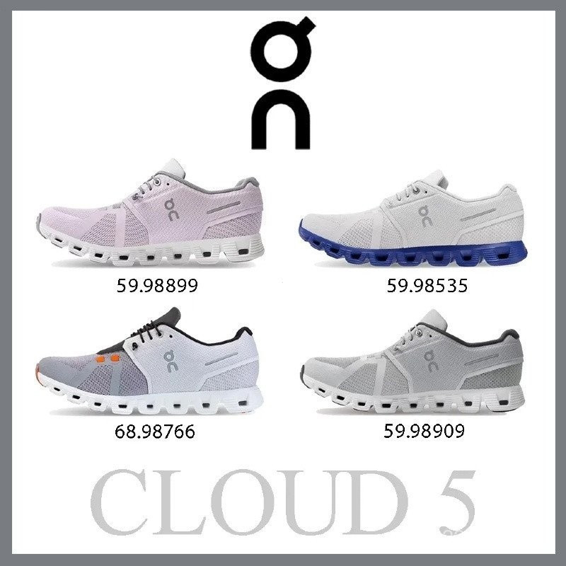 ของแท้ 100% On Cloud 5-Unisex รองเท้า High-End สบาย 59.98899/59.9855/68.98766/59.98909 L4C1 ZRQA