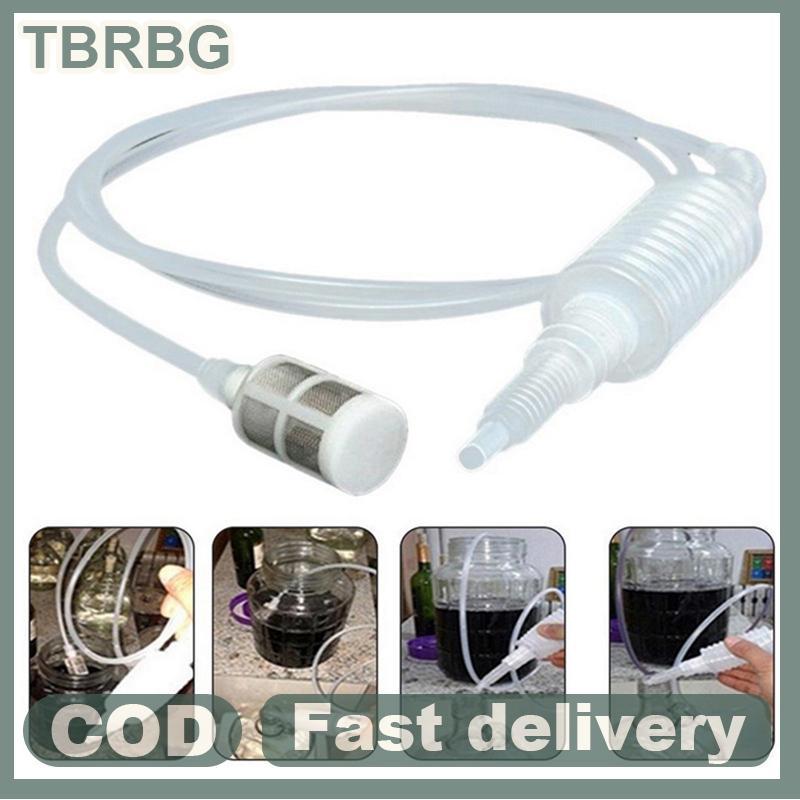 Brewing Siphon ท่อไวน์เบียร์เครื่องมือ Brewing เกรดอาหารทํา Brewing พลาสติก Hand Transfer ปั๊มครัวเค
