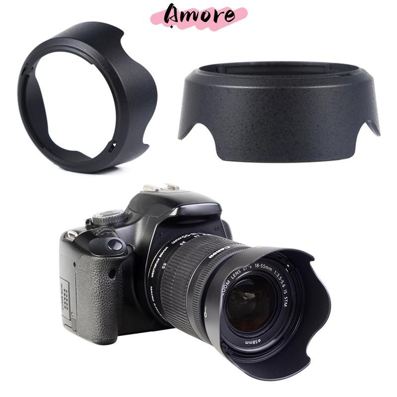 Amore Reversible Lens Hood Shade Protector สําหรับ EF-S 18-55 มม.F 3 5-5 6 สําหรับ STM Len