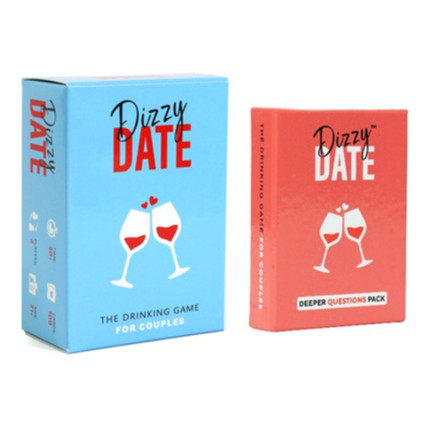 Dizzy Date เกมการ์ดดื่มปาร์ตี้สําหรับผู้ใหญ่ เกมคู่รัก วันที่กลางคืน