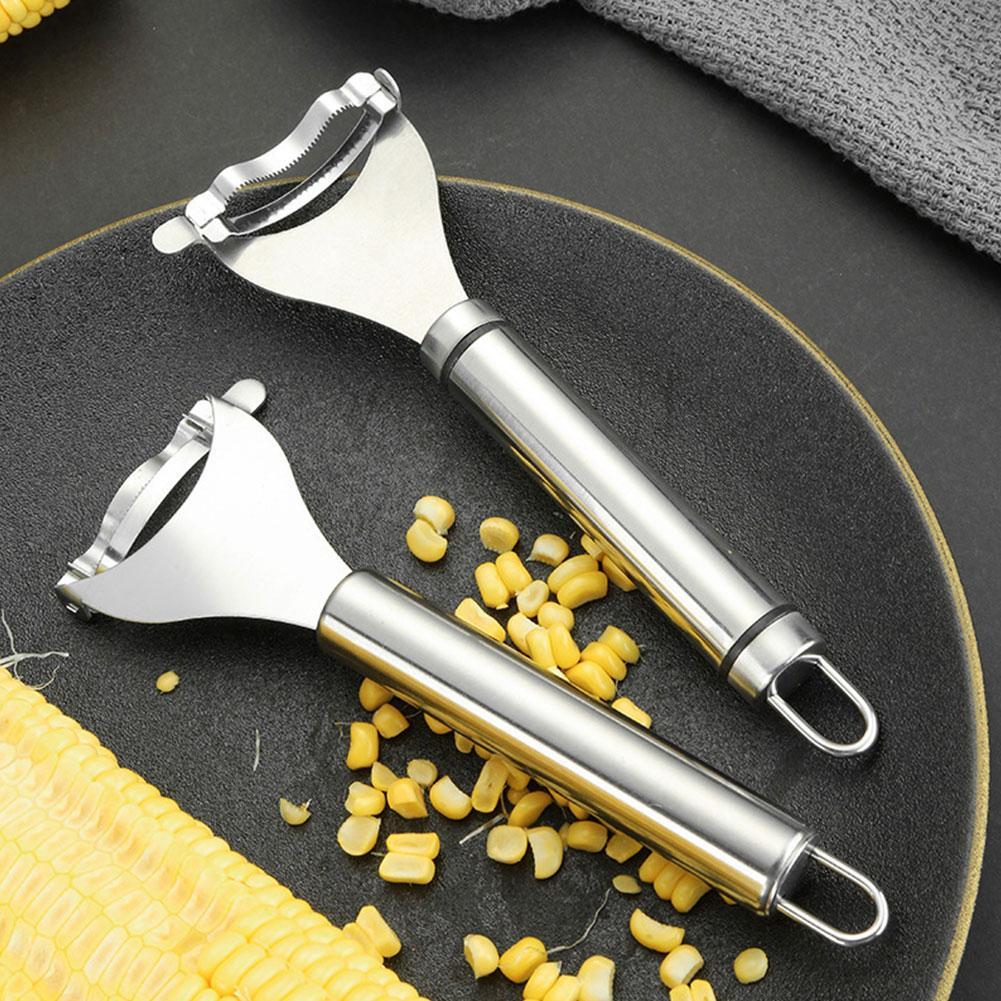 ใหม่ Fast Corn Cob Stripper ที่มีประสิทธิภาพมัลติฟังก์ชั่ Magic Corn Peeler สแตนเลสห้องครัว I4w4