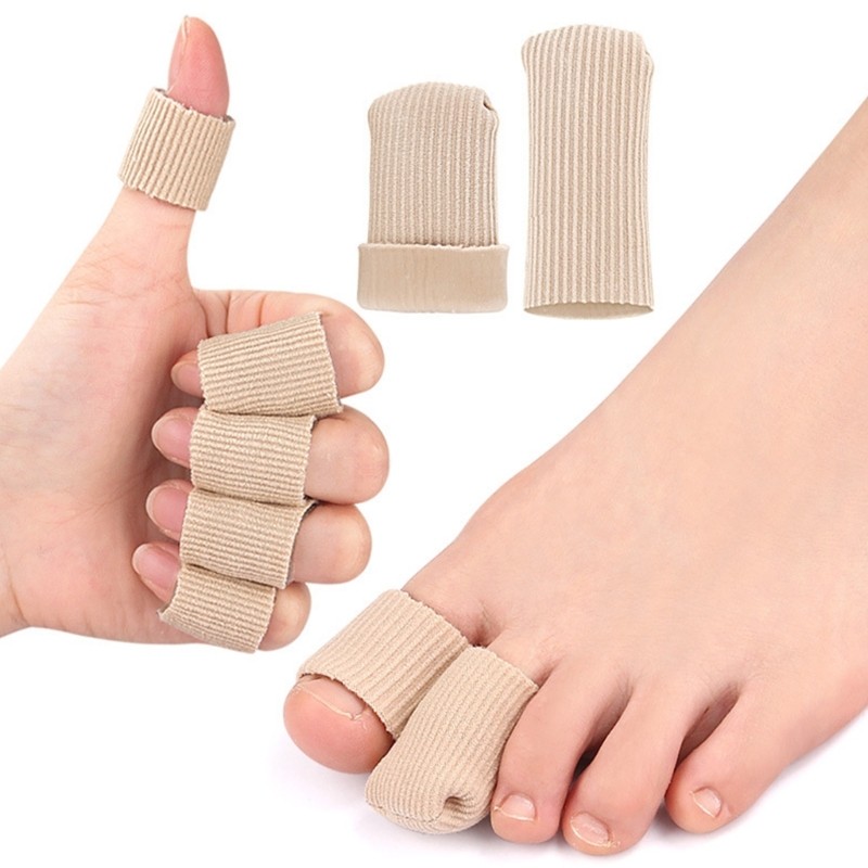 Cozy 8 ชิ้น Breathable Toe Sleeves All Day Elastic Support สําหรับรูปร่างเท้าที่แตกต่างกัน