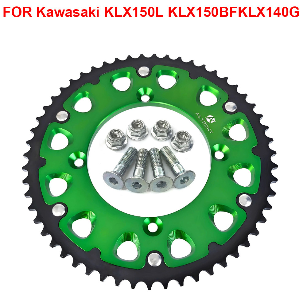 รถจักรยานยนต์เฟืองหลังล้อโซ่สําหรับ Kawasaki KLX150L KLX150BF KLX140G KLX140RF D-tracker 125 150 KLX