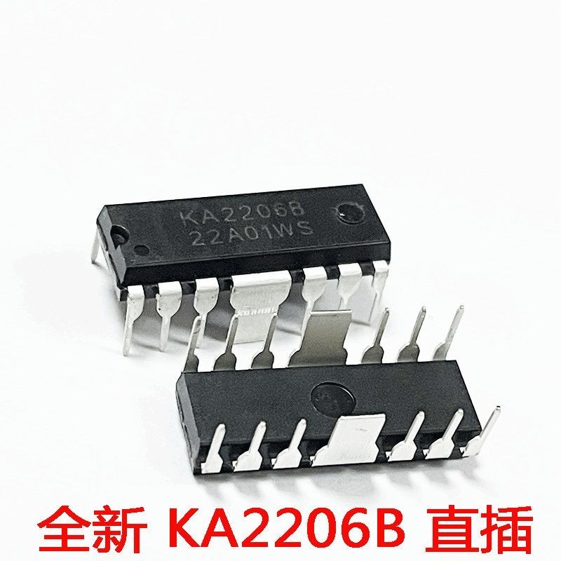 ยี่ห้อใหม่ KA2206B KA2206 DIP12 2.3W Dual Channel Audio Power Amplifier ชิป IC