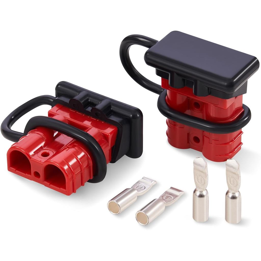 Orion Motor Tech สายไฟ 2 แพ็ค, 50A ชุดปลั๊กสายรัดสายไฟสําหรับ 6 ถึง 12 สายเกจ, 12V ถึง 36V แบตเตอรี่