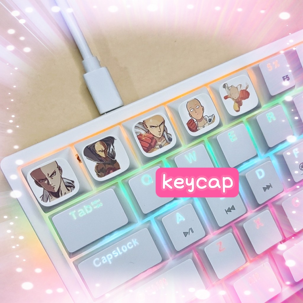 5PCS Keycap ONE PUNCH MAN Keycap XDA คีย์บอร์ดแบบกลไก Keycap HWIC