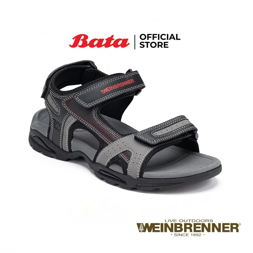 Bata บาจา Weinbrenner รองเท้าลำลองรัดส้น สำหรับผู้ชาย รุ่น TERRA สีดำ 8616175 สี