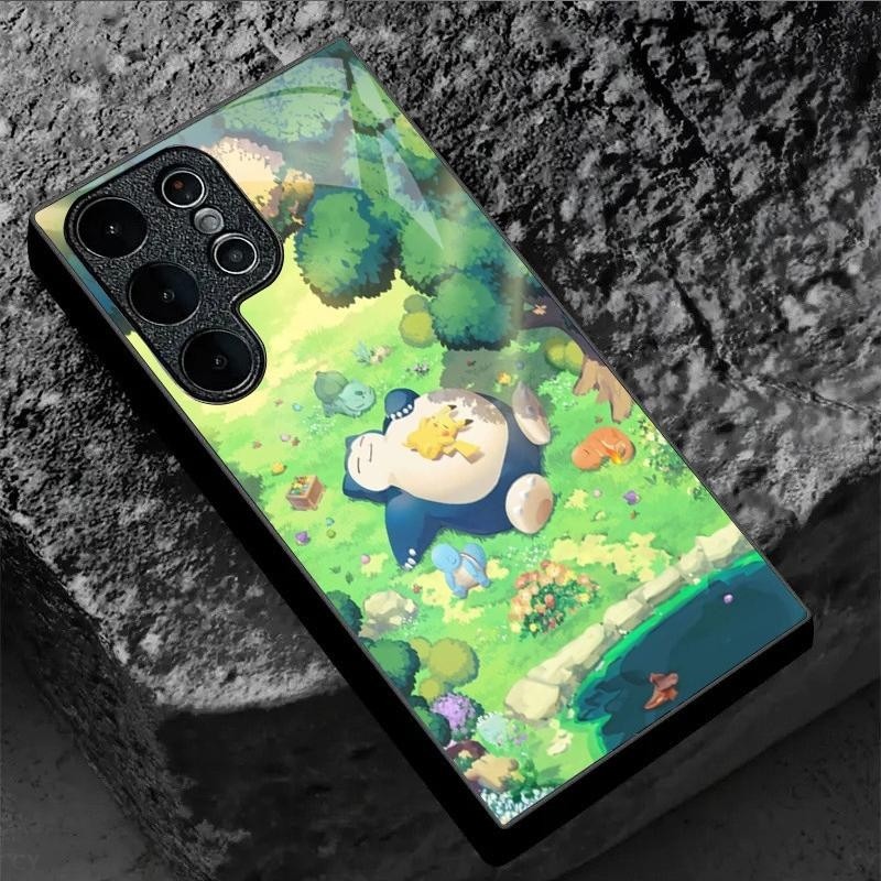 Snorlax pokemon 08 ออกแบบเคสโทรศัพท์สําหรับ Samsung Galaxy S20 S21 S22 S23 S24 S25 Ultra Plus S23FE 