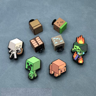 อุปกรณ์เสริมรองเท้าMinecraseries DIY หัวเข็มขัดสำหรับตกแต่ง