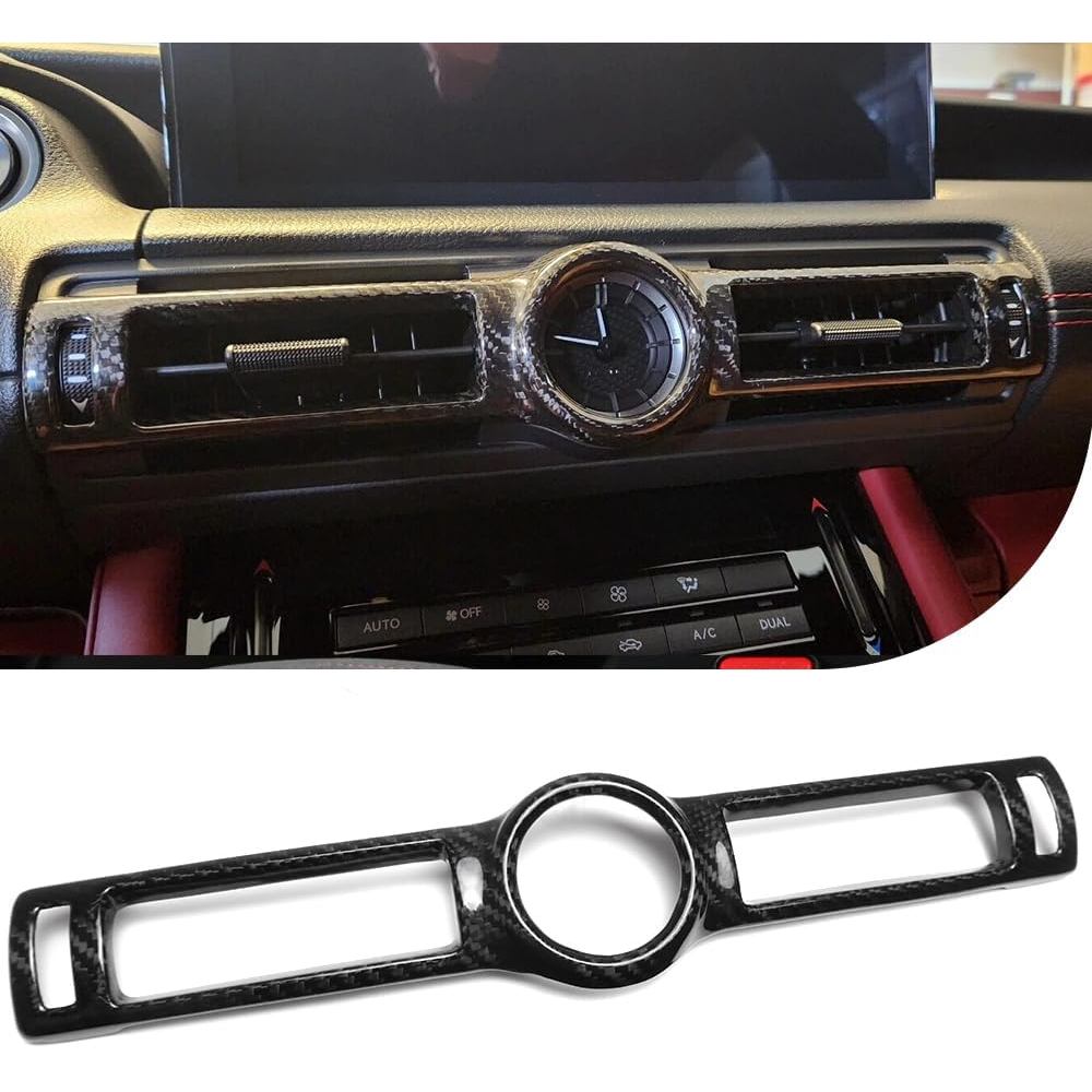คอนโซลกลางแดชบอร์ด Air Vent สําหรับ Lexus คือ300 IS350 IS500 F Sport 2021 2022 2023 2024, แห้งคาร์บอ
