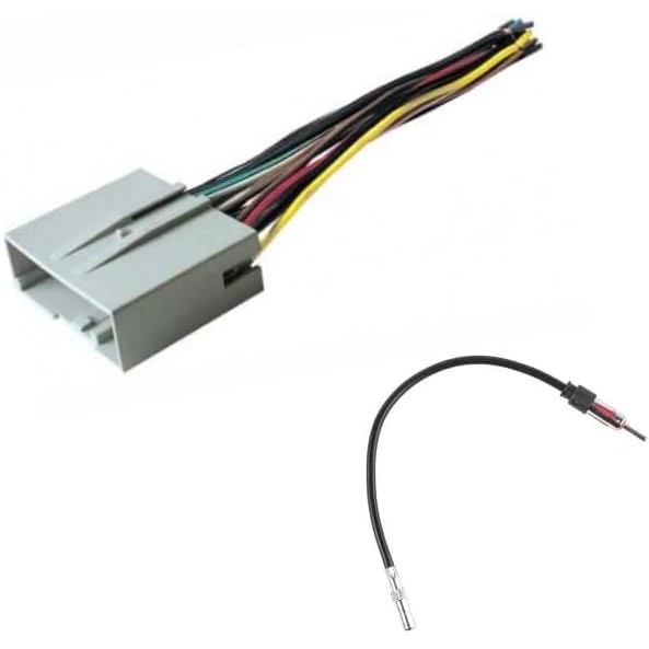 สายรัดสายไฟสเตอริโอรถยนต์และอะแดปเตอร์เสาอากาศ AM/FM -Made สําหรับ Ford: 2008-2016 F-250/F-350/F-450