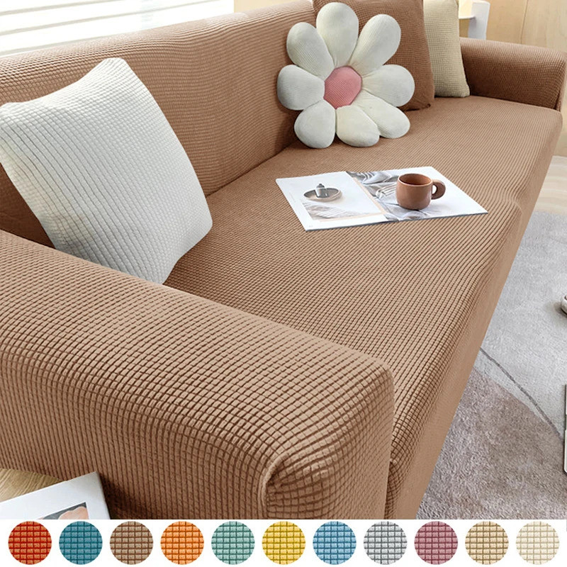 Elastic Jacquard Sofa Cover 1/2/3/4/5 Seater Couch Cover Sofa Covers Versatile Furniture Protection 