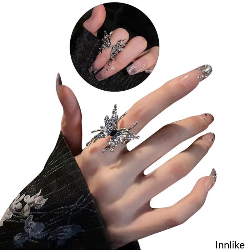 INN Liquid Butterfly Shape Ring Opener สำหรับผู้หญิง สไตล์ Hip Hop และ Streetwear ออกแบบสวยงามเหมือน