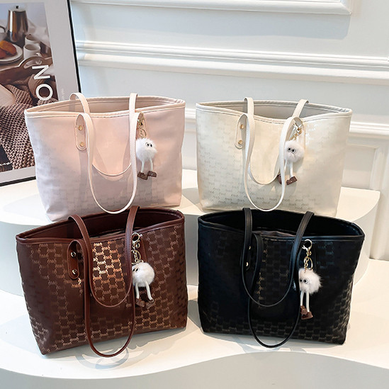 GANTUNGAN Answice.id Aff แถมฟรีที่แขวนกระเป๋า 803190 กระเป๋าแฟชั่นผู้หญิง Tote Bag Womens Bucket Bag